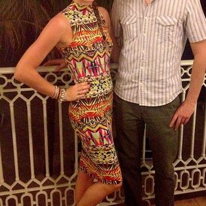 Sleeveless bodycon dress - M